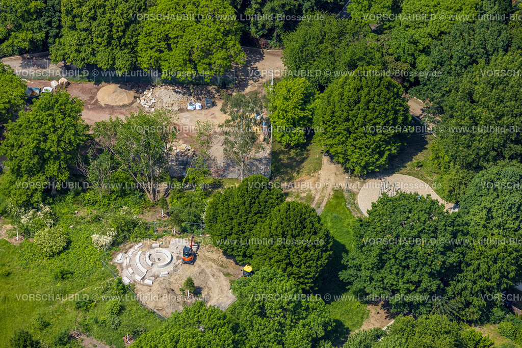 Herne220502923 | Luftbild, Baustelle im Dorneburger Park, Wanne-Süd, Herne, Ruhrgebiet, Nordrhein-Westfalen, Deutschland