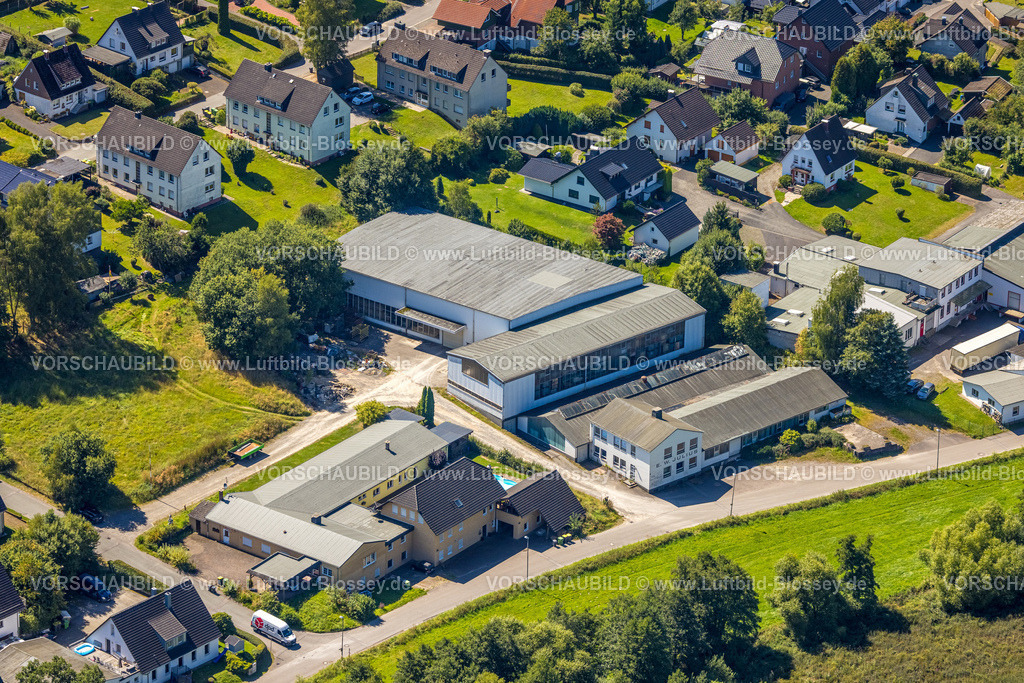 Kierspe250813295 | Luftbild, E. W. Julius GmbH Werk, Strandbadweg, Rönsahl, Kierspe, Sauerland, Nordrhein-Westfalen, Deutschland