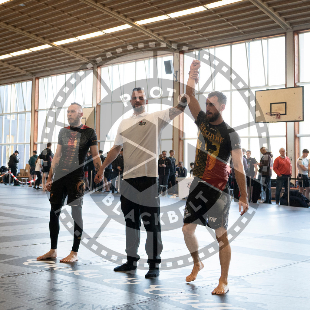 20240309PBB6359 | Fighters compete during the International Luta Livre (ILLCS) Spring Championship in Hannover, Germany, on March 9, 2024.