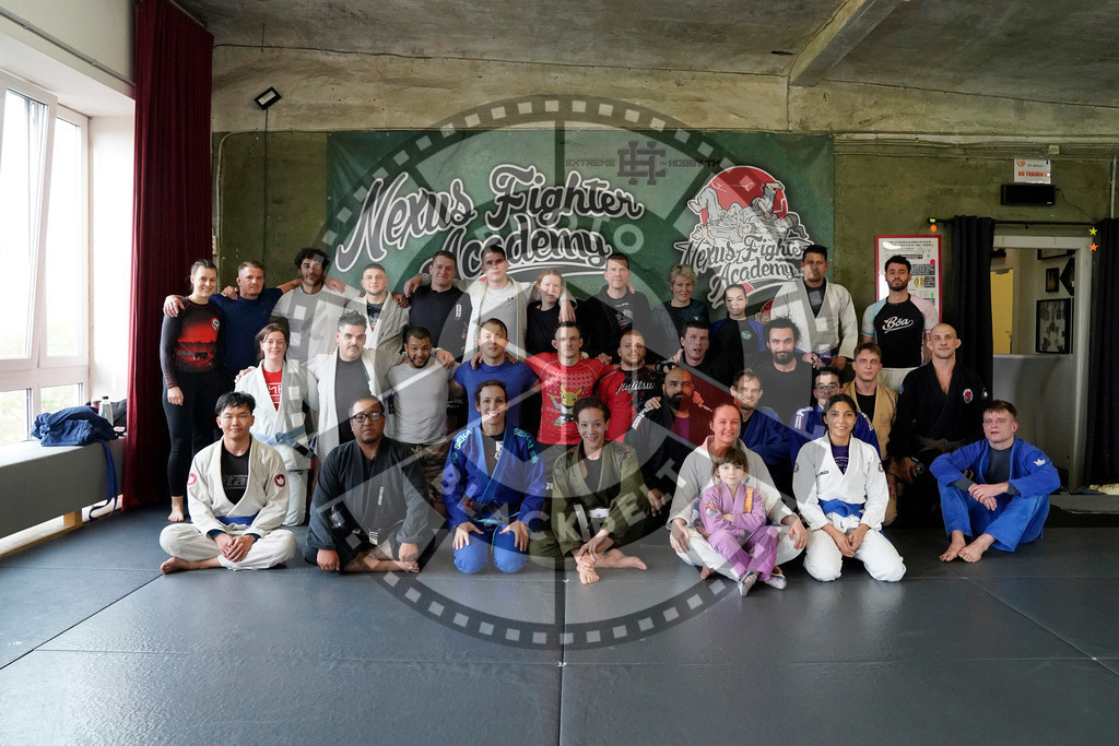 20240413PBB6875 | Fighters compete during the Grapplethon 24hours of rolling for a reason in Hamburg, Germany, on April 13, 2024.