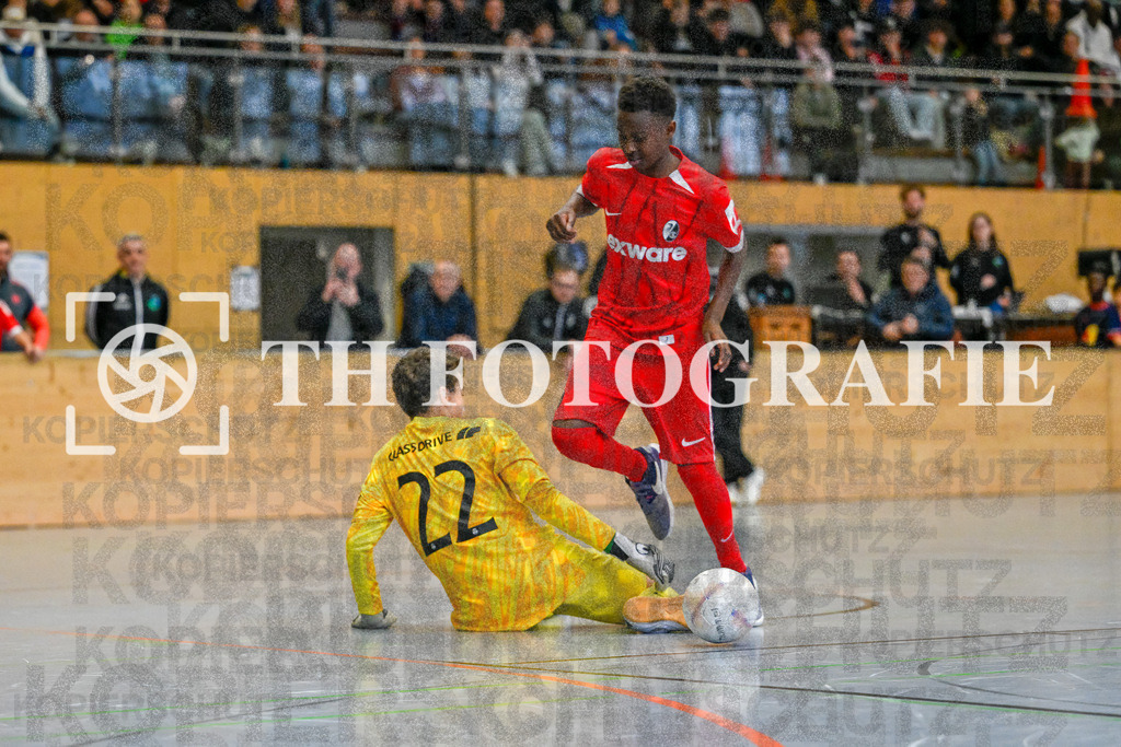 GER, Sporting - SC Freiburg, Fussball, U14 Hallenturnier, PS-Immo-Cup 2026, 18.01.2026 | Sporting - SC Freiburg