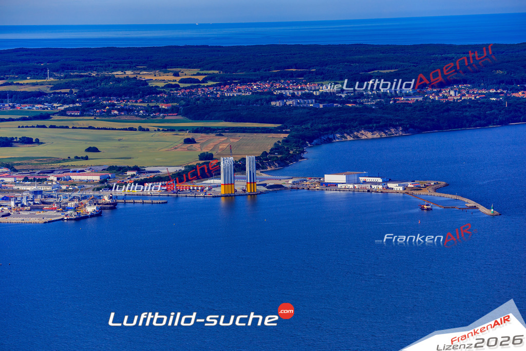 Die Luftbildaufnahme Staphel - Sassnitz wurde 2018 mittels Flugzeug (keine Drohne) erstellt. Perfekte Schärfe und Druck- Auflösung- Garantiert!