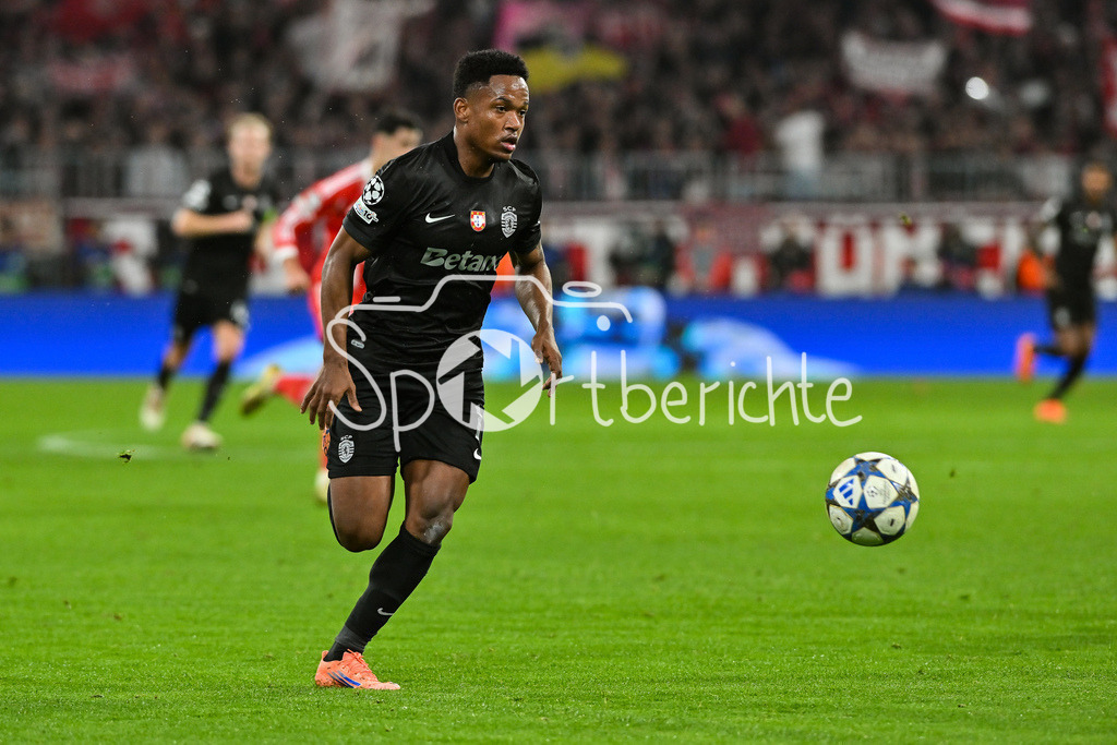 FC Bayern München - Sporting Lissabon | MUNICH, GERMANY - 09. DECEMBER: am BAll Geny CATAMO (Sporting CP 10) / Einzelfoto / Freisteller während dem Match zwischen dem FC Bayern München und Sporting Lissabon am 6. Spieltag der UEFA Champions League Ligaphase in der Allianz Arena