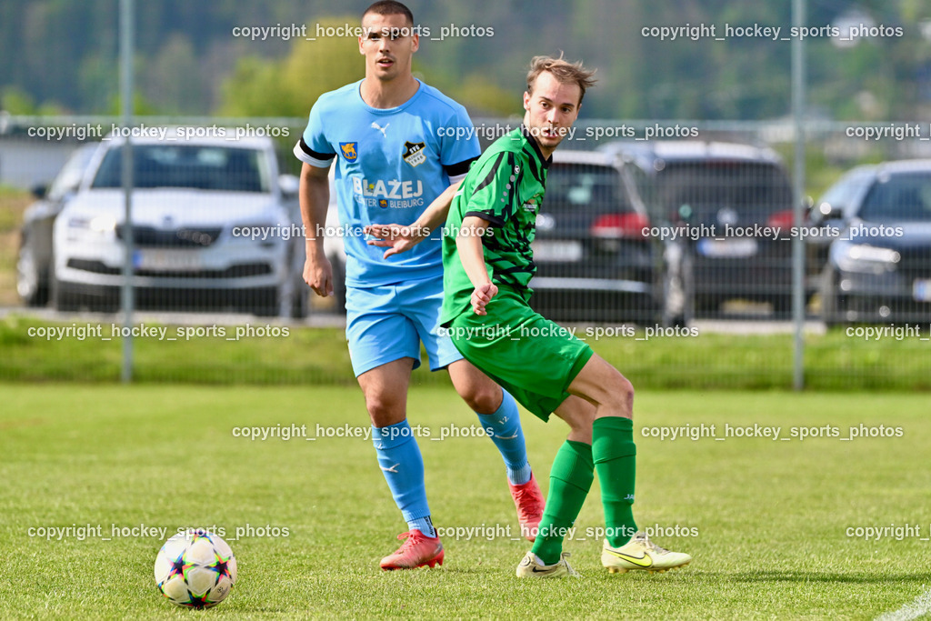 SC Landskron vs. SVG Bleiburg | #12 Lazar Gacic SVG Bleiburg, #13 David Erich Enzi SC Landskron, SC Landskron vs. SVG Bleiburg, SC Landskron vs. SVG Bleiburg am 28.04.2024 in Villach (Sportzentrum Landskron), Austria, (Photo by Bernd Stefan)