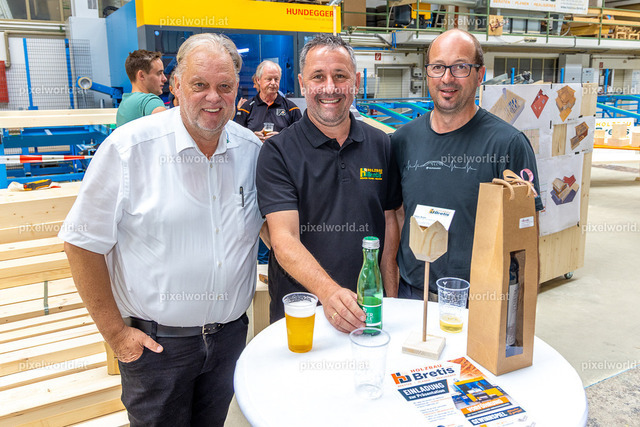 Maschinenpräsentation bei Holzbau Bretis