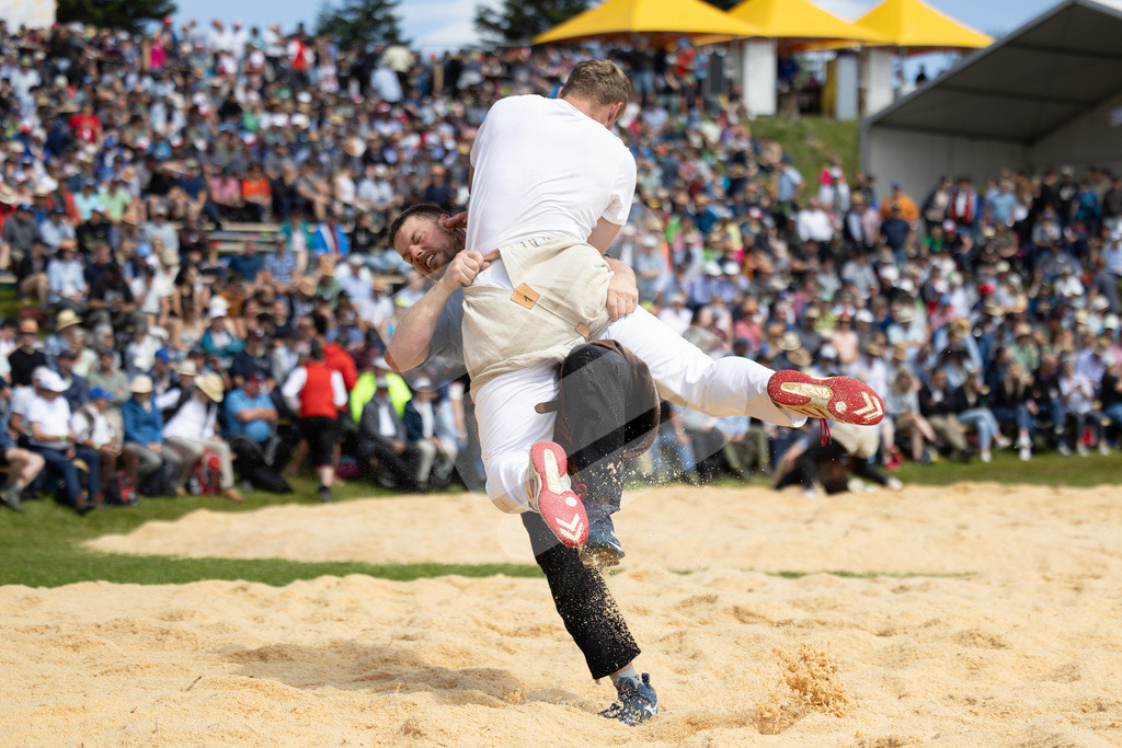 Rigi2025_1491 | Die Schwinger des Schwyzer Kantonalen Schwingerverbandes: Fotos, die Dynamik und Leidenschaft festhalten, sowie emotionale Momente aus dem traditionellen Schwingsport zeigen. - Realisiert mit Pictrs.com