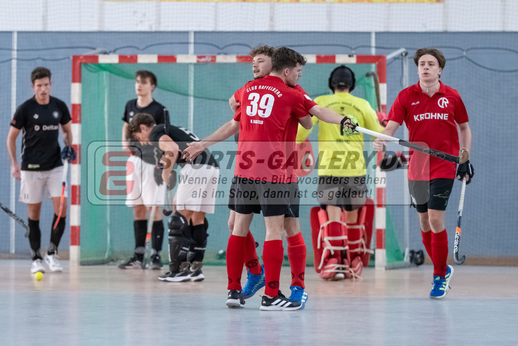 HK_20250202_102276 | 2. Bundesliga Halle Herren Club Raffelberg - Schwarz Weiss Köln am 2.2.2025 Halle am Raffelberg, Duisburg ,