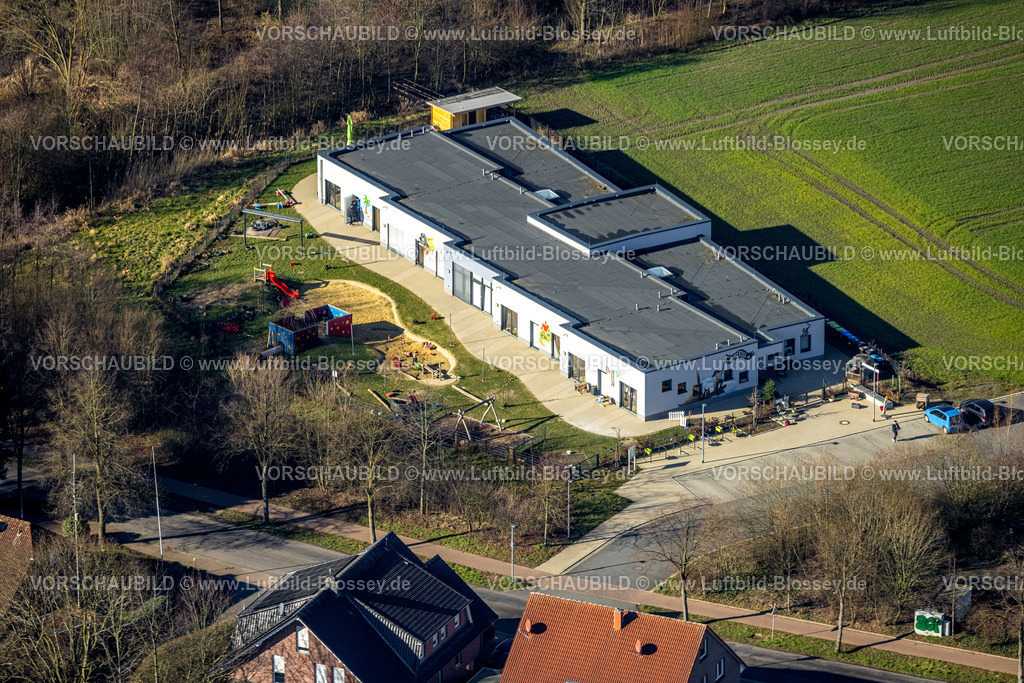 Nordkirchen230205905Suedkirchen | Luftbild, Kindertageseinrichtung Hoppetosse, Südkirchen, Nordkirchen, Münsterland, Nordrhein-Westfalen, Deutschland