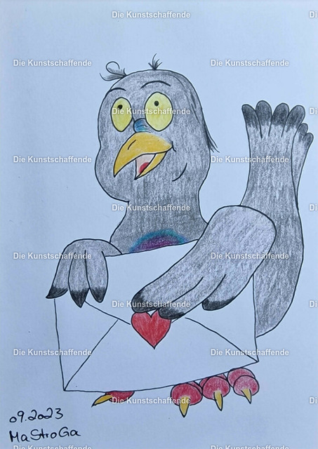 The ArtCreator-151718 | Kunstdruck von handgemalter Postkarte. | Art print from hand painted postcard. - Realisiert mit Pictrs.com