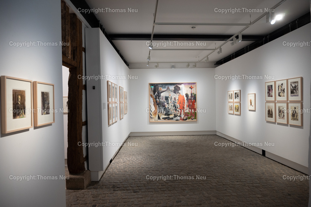 23_Neo_Rauch_Museum_Bensheim | 6.7.2024, bbe, Museum Bensheim, Ausstellung Neo Rauch "im Papiergrund", ,, Bild: Thomas Neu