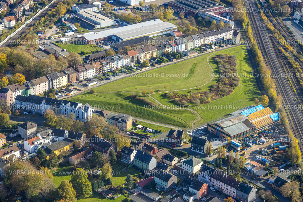 Bochum221100285 | Luftbild, Grüne Wiese zwischen Von-Waldthausen-Straße und Auf den Holln, Elco Maschinenbau, Werne, Bochum, Ruhrgebiet, Nordrhein-Westfalen, Deutschland