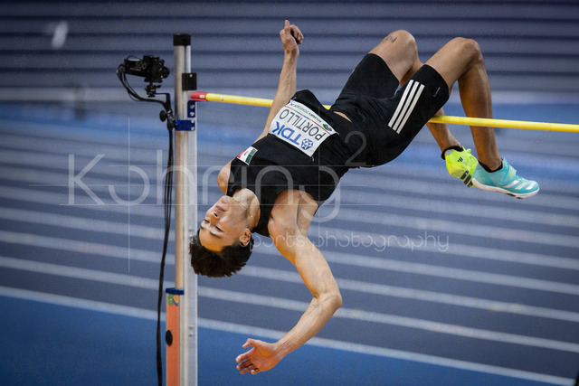 World Athletics Indoor Championships Kujawy Pomorze 26, 21.03.2026 | TORUN, POLAND - MARCH 21:  Erick PORTILLO (MEX) competes in the men's high jump during the World Athletics Indoor Championships Kujawy Pomorze 26 on day 2 / session 1 at Kujawsko-Pomorska Arena Torun on March 21, 2026 in Torun, Poland. 