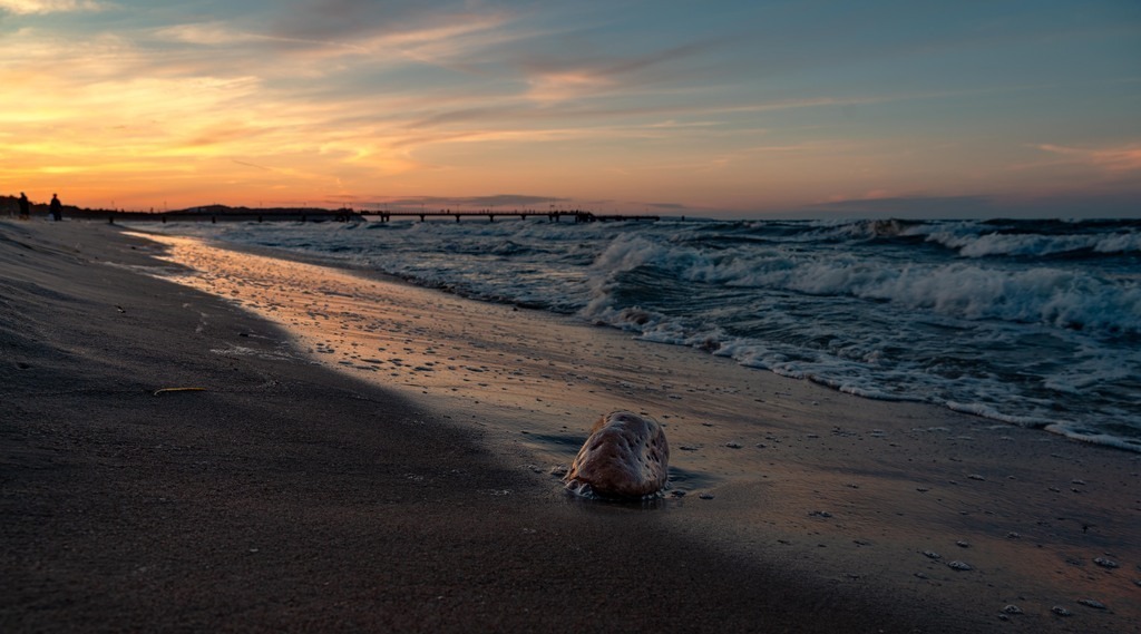 Sonnenuntergang Ostsse  - Rügen Göhren | Sonnenuntergang an der Ostsee auf Rügen in Göhren. - Realisiert mit Pictrs.com