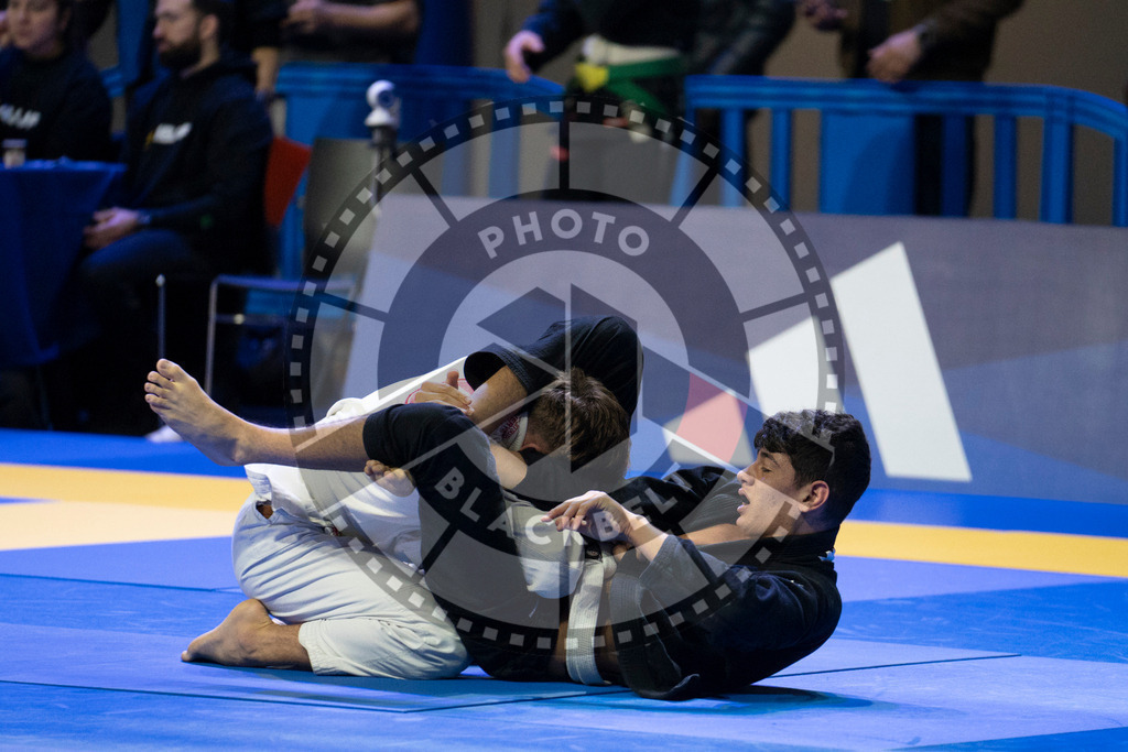 20240119PBB0118 | Fighters compete during the IBJJF European Championship in Paris, France, on January 19, 2024.