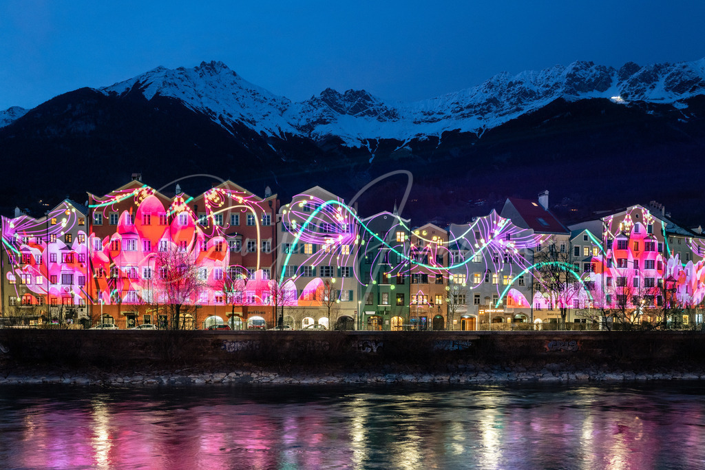 Bergsilvester | Fassadenmapping Mariahilf