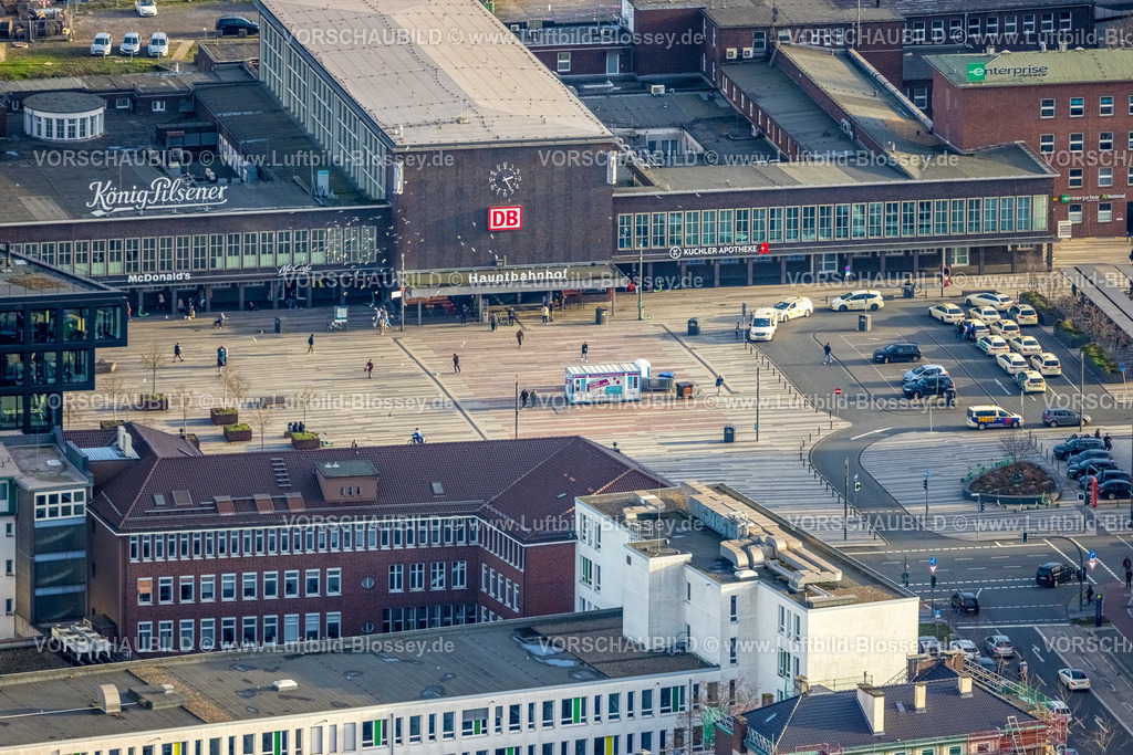 Duisburg230100671 | Luftbild, Duisburg Hbf Westeingang, Portsmouthplatz, Dellviertel, Duisburg, Ruhrgebiet, Nordrhein-Westfalen, Deutschland
