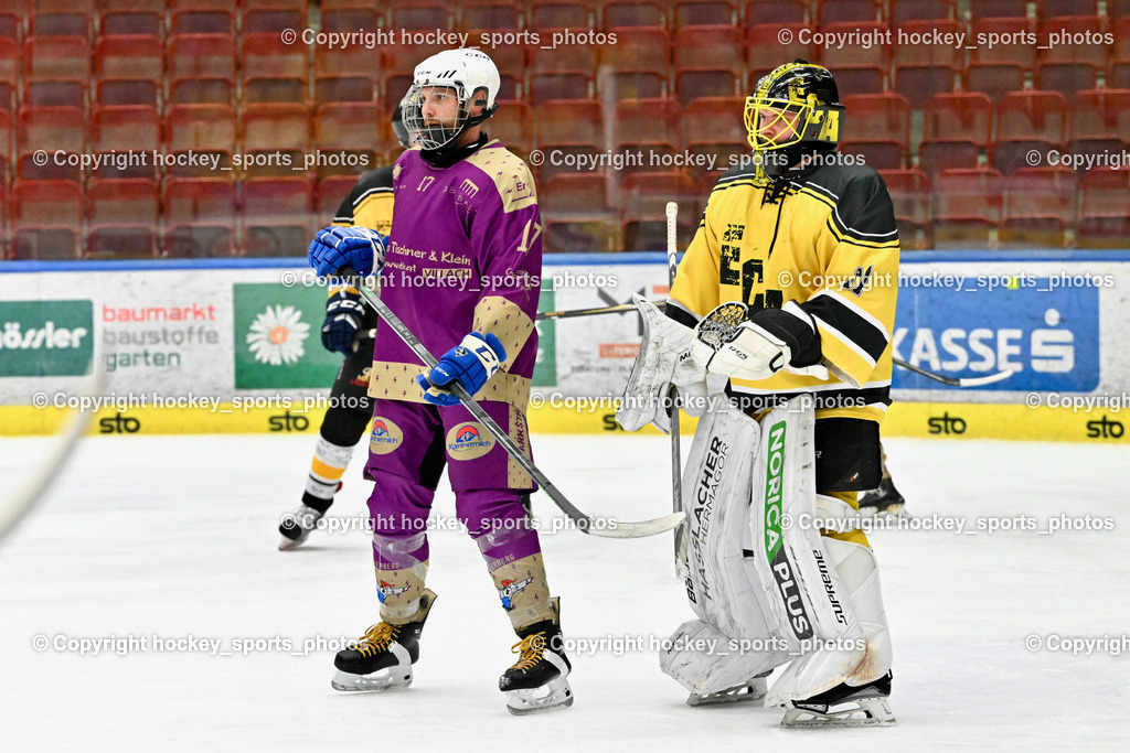 EC Kellerberg vs. EC Arnoldstein | #17 Erlacher Christoph EC Kellerberg, #11 Santner Christian EC Arnoldstein, EC Kellerberg vs. EC Arnoldstein, EC Kellerberg vs. EC Arnoldstein am 03.02.2025 in Villach (Stadthalle Villach), Austria, (Photo by Bernd Stefan)