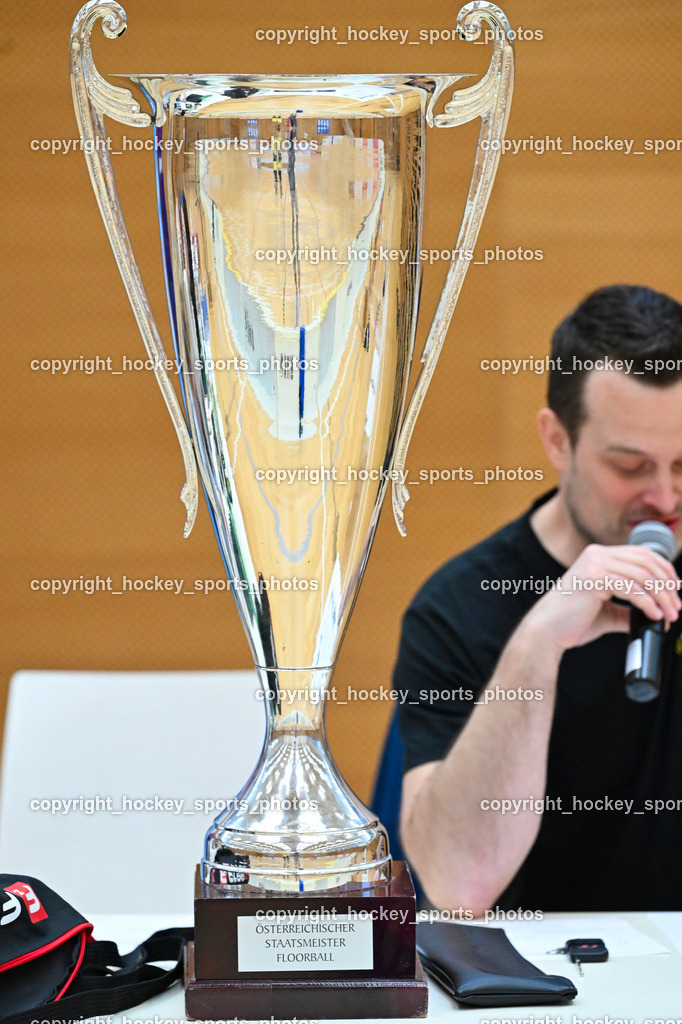 VSV Unihockey vs. Wiener Floorballferein 6.4.2024 | Meister Pokal, VSV Unihockey vs. Wiener Floorballferein 6.4.2024, VSV Unihockey vs. Wiener Floorballferein  am 06.04.2024 in Villach (Ballspielhalle St. Martin), Austria, (Photo by Bernd Stefan)