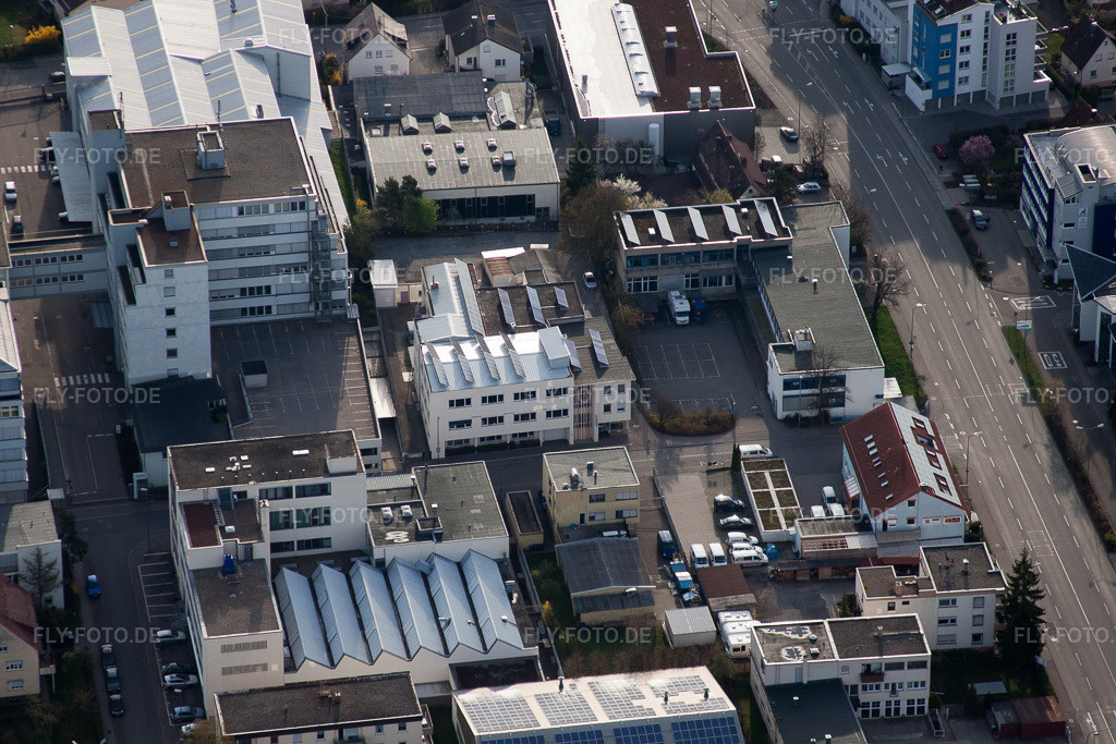 Luftbild: Firma Jilg, Dieselstr im Ortsteil Eltingen in Leonberg im Bundesland Baden-Württemberg in Deutschland. Foto: IMG_39084.jpg vom 03.04.2011 durch Werner Riehm/FLY-FOTO.de