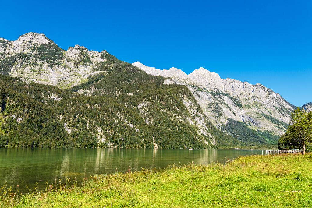 Blick auf den Königssee im Berchtesgadener Land in Bayern | Blick auf den Königssee im Berchtesgadener Land in Bayern.