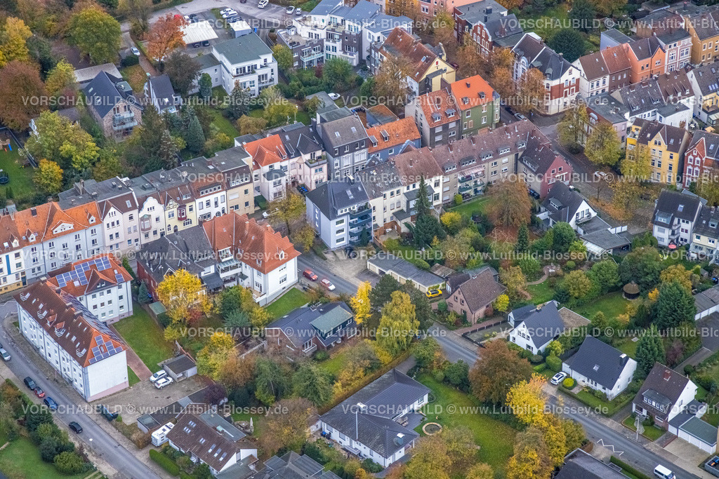Hamm221011857 | Luftbild, Wohnsiedlung Wilhelminenstraße Ecke Agnesstraße, Mitte, Hamm, Ruhrgebiet, Nordrhein-Westfalen, Deutschland