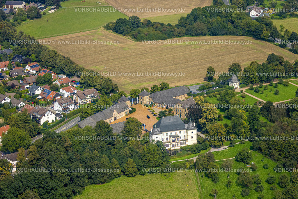 Holzwickede230901444 | Luftbild, Haus Opherdicke Wasserschloss, Holzwickede, Ruhrgebiet, Nordrhein-Westfalen, Deutschland