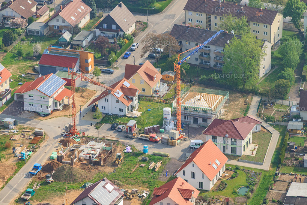 Luftbild: Am Höhenweg in Kandel im Bundesland Rheinland-Pfalz in Deutschland. Foto: IMG_26257.jpg vom 27.04.2010 durch Werner Riehm/FLY-FOTO.de