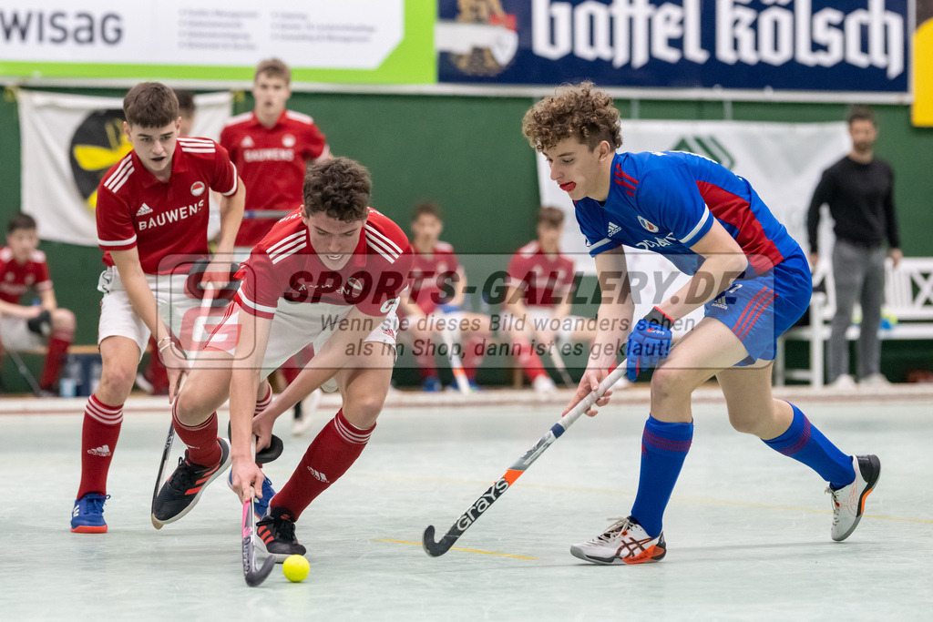SFE_20230305_0044 | Deutsche Meisterschaft Männliche U16 Halle 2023 am 05.03.2023 in Köln (KTHC Stadion Rot-Weiss Köln Tennis and Hockey Club), Photo: Stephan Fehrmann 2022 (Sports-Gallery)