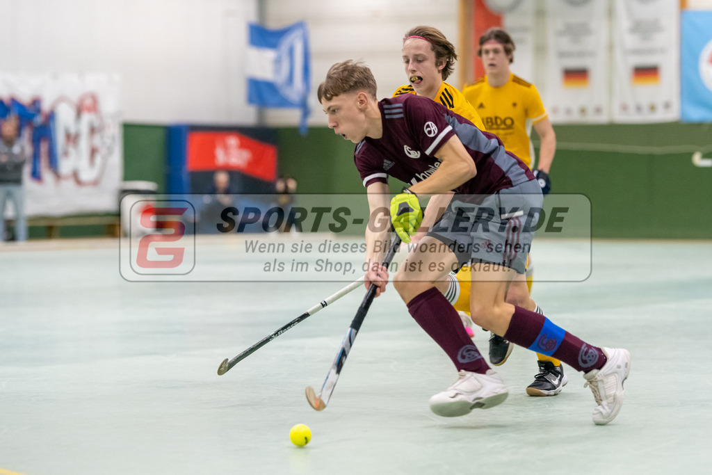 SFE_20230304_0004 | Deutsche Meisterschaft Männliche U16 Halle 2023 am 04.03.2023 in Köln (KTHC Stadion Rot-Weiss Köln Tennis and Hockey Club), Photo: Stephan Fehrmann 2022 (Sports-Gallery)