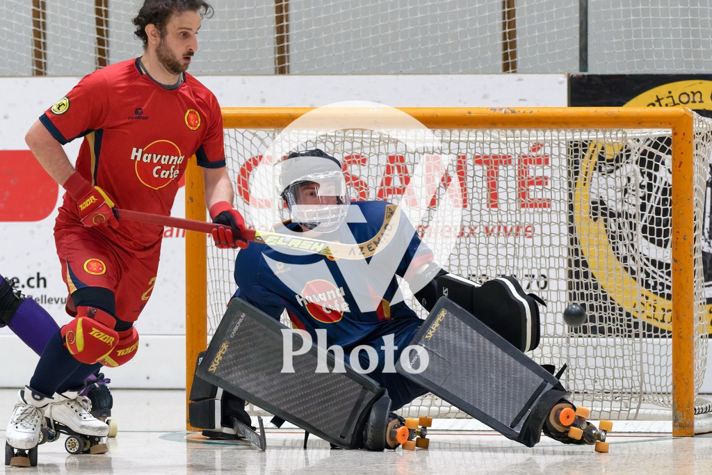 LNA - Geneve RHC v RC Biasca |  during the LNA match between Geneve RHC and RC Biasca at Centre Sportif Queue D'Arve in Geneve, Switzerland