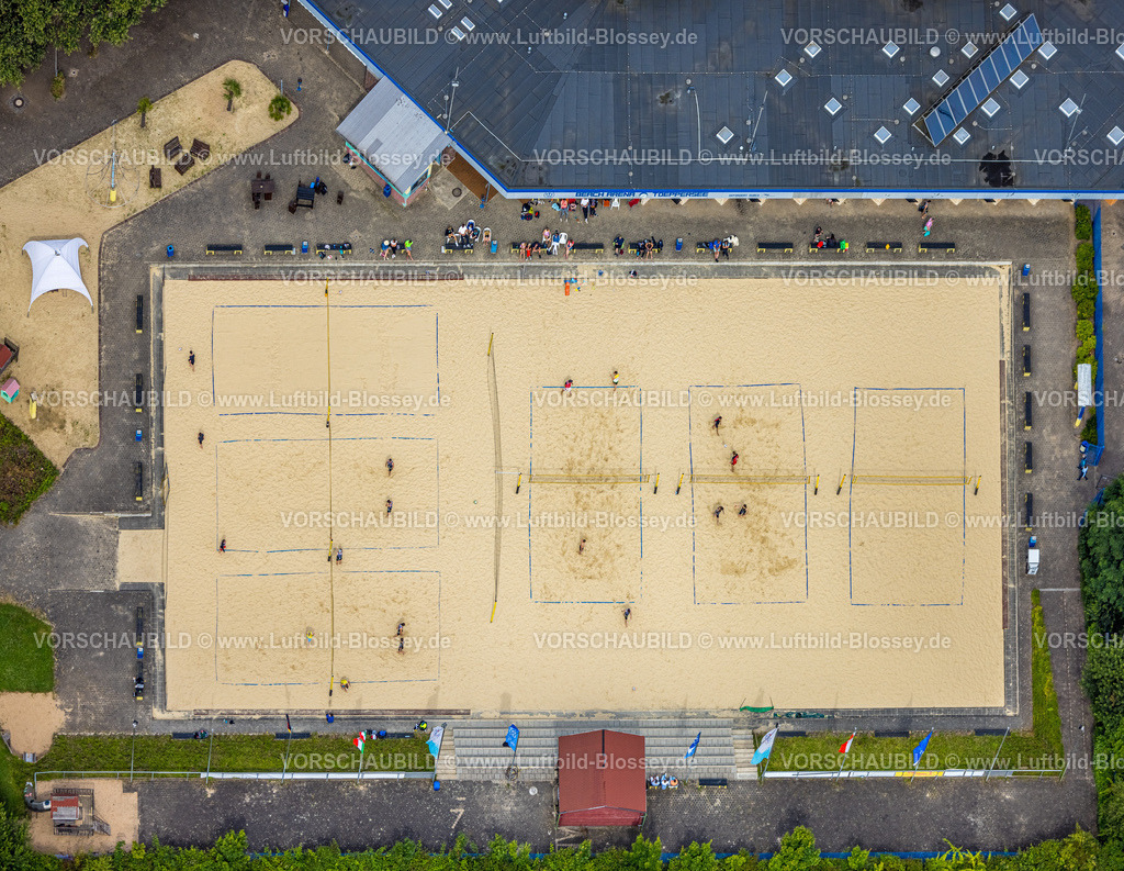 Duisburg240704632-West | Luftbild, Duisburg-West, Toeppersee, Naherholungsgebiet, Volleyball Beach Arena Toeppersee, Rumeln-Kaldenhausen, Duisburg, Ruhrgebiet, Nordrhein-Westfalen, Deutschland