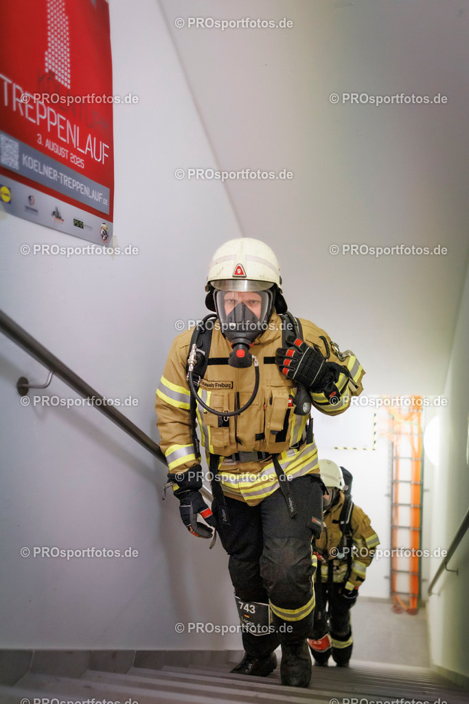 KölnTurm Treppenlauf; Köln, 03.08.2025 | Impressionen vom KölnTurm Treppenlauf am 03.08.2025 in Köln (Nordrhein-Westfalen). 