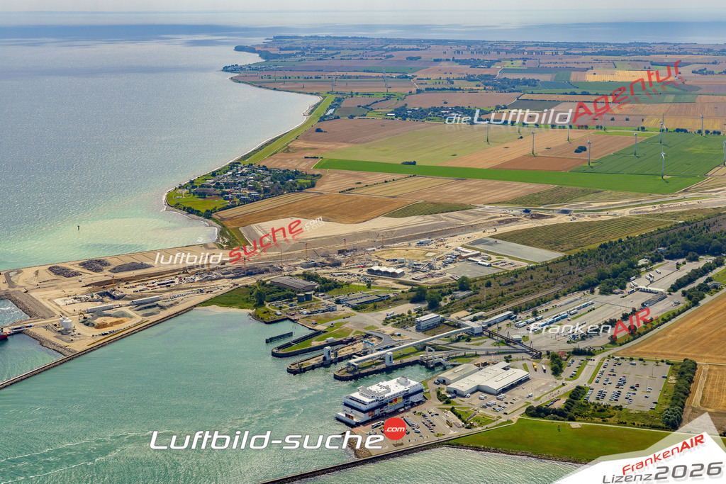 Schöne Luftaufnahme als Geschenk in Puttgarden Tunnelbau Fehmarn - Die Luftbildaufnahme wurde 2025 vom UL-Flugzeug heraus erstellt ( keine Drohne ) - Hochauflösende Luftaufnahme -Nicht vergleichbar mit Google Maps oder Satelittenbilder- Die Geschenkidee !Mit Lizenz und Bildrechte bestellbar