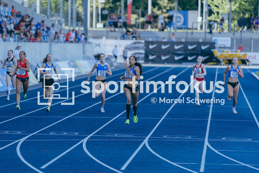 Deutsche Meisterschaften U20 / U16 2026 | Liyana Barragan De Luyz, OSC Berlin, 215, 400-Meter-Lauf, Deutsche Meisterschaften der U20 &amp; U16 2026, Lohrheidestadion Bochum-Wattenscheid, 10.07.2026. Foto: Marcel Schwering / sportimfokus - Realisiert mit Pictrs.com