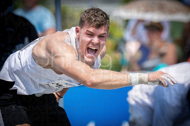 Multisport Event; Ratingen, 27.06.2026 | RATINGEN, GERMANY - JUNE 27, 2026 : Marcel Meyer (GER / Germany) reacts in the decathlon’s shot put during the Multisport Event at Stadion Ratingen on June 27, 2026 in Ratingen, Germany.
