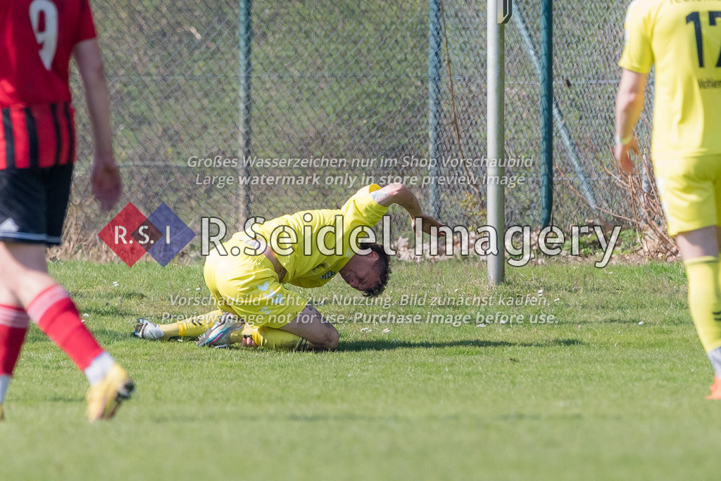 Fußball, Saison 2022/23, LOTTO-Pokal, WTSV Concordia - FC Teutonia 05, Sportpark Hinschenfelde (Hamburg), 10.04.2023, Halbfinale | Fabian Istefo (#19, Teutonia)