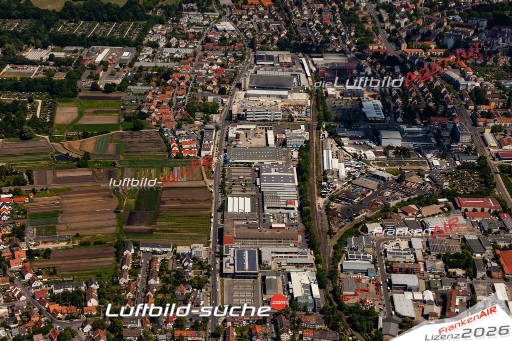 Aktuelles Luftbild von kilianstrasse nuernberg - Die Luftaufnahme wurde 2020 mittels UL-Flugzeug erstellt ( keine Drohne ) - hochauflösende Kamera-Systeme von  Canon -Beste Qualität - Für grossformatige Ausdrucke geeignet. Die Geschenkidee !