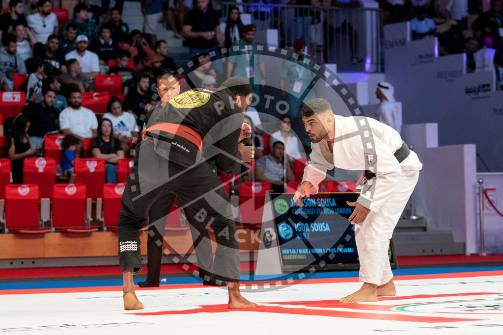 20231107PBB5505 | Fighters compete during the AJP World Master Championship in the Mubadala Arena in Abu Dhabi, Arab United Emirates, on November 7, 2023.