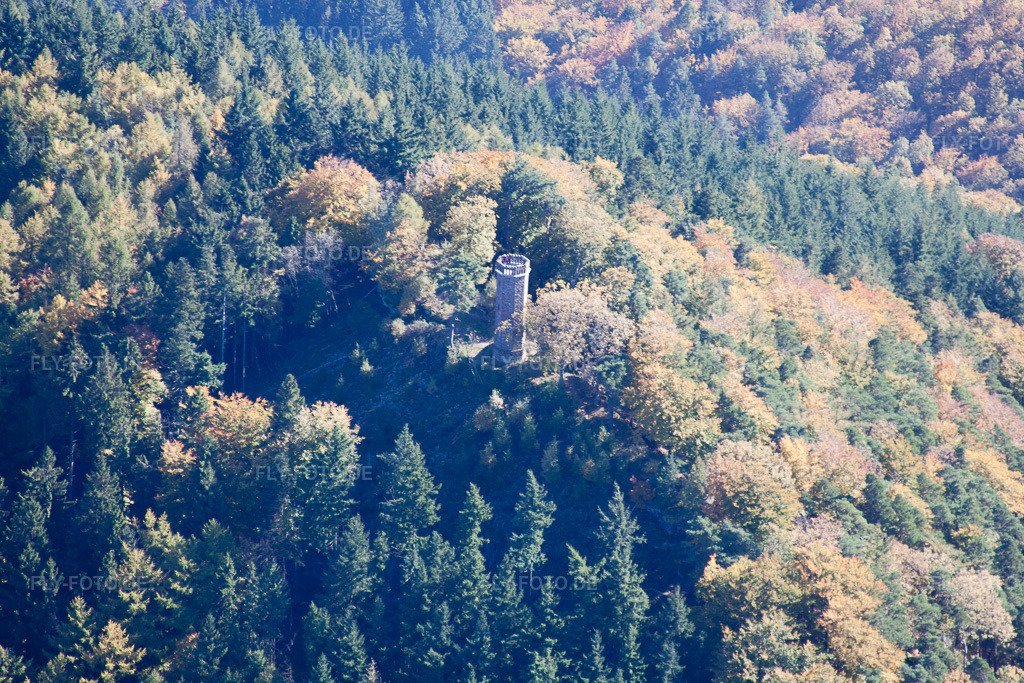 Luftbild: Rehbergturm in Waldrohrbach im Bundesland Rheinland-Pfalz in Deutschland. Foto: IMG_34774.jpg vom 26.10.2010 durch Werner Riehm/FLY-FOTO.de