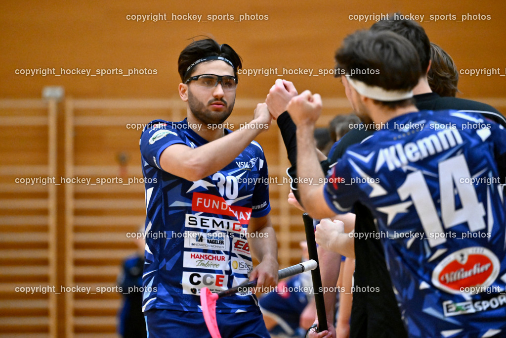 VSV Unihockey vs. SZPK Floorball | #30 Christoph Steiner VSV Unihockey, VSV Unihockey vs. SZPK Floorball, VSV Unihockey vs. SZPK Floorball am 23.11.2024 in Villach (Ballspielhalle St. Martin), Austria, (Photo by Bernd Stefan)