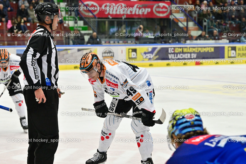 EC IDM Wärmepumpen VSV vs. Black Wings Linz 20.11.2022 | ZGONC GASPER JAKA Referee, #49 Knott Graham