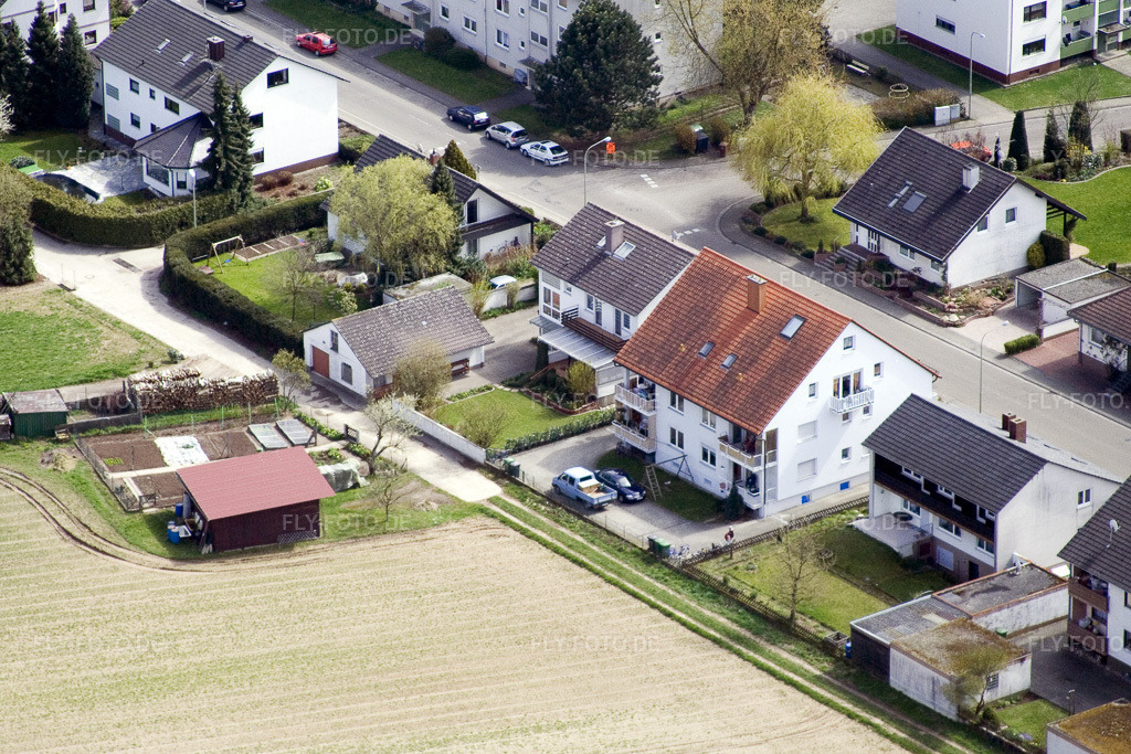 Luftbild: Am Wasserturm in Kandel im Bundesland Rheinland-Pfalz in Deutschland. Foto: IMG_10297.jpg vom 08.04.2008 durch Werner Riehm/FLY-FOTO.de