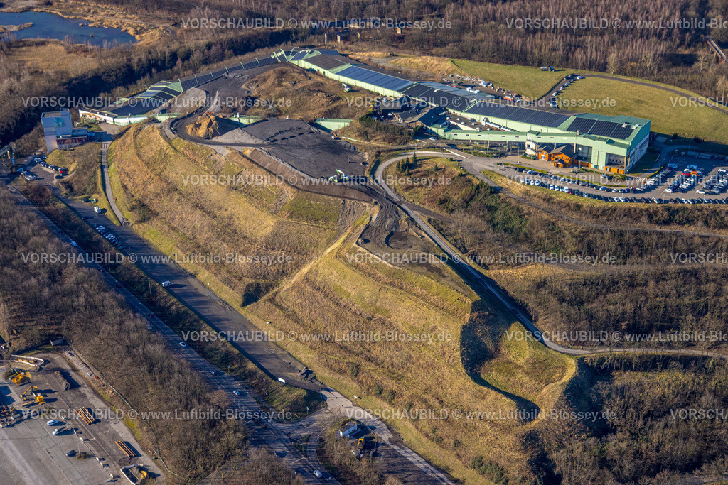 Bottrop240107152 | Luftbild, alpincenter Halde Prosper, Skihalle, Welheim, Bottrop, Ruhrgebiet, Nordrhein-Westfalen, Deutschland