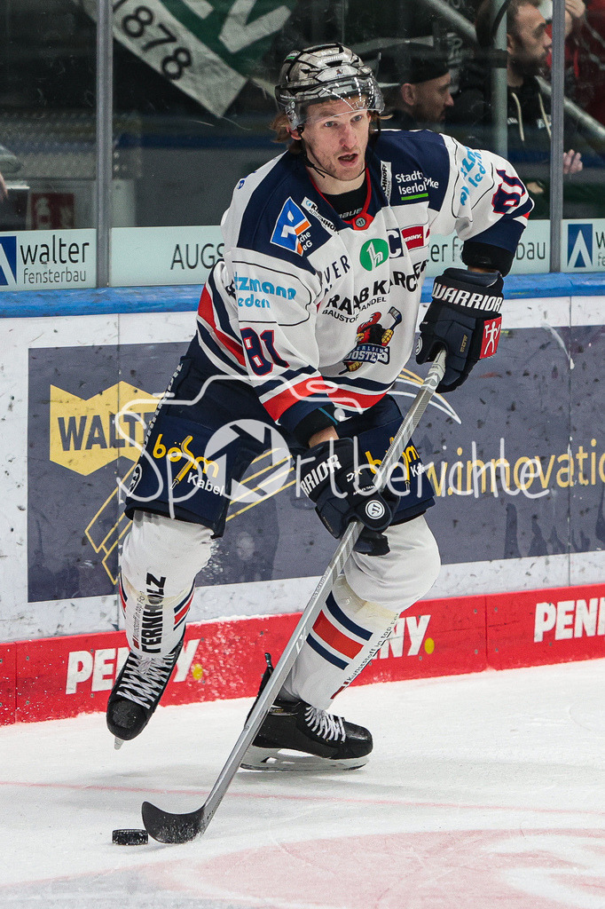 Augsburger Panther - Iserlohn Roosters | Torsten ANKERT (ISR #81) am PUck