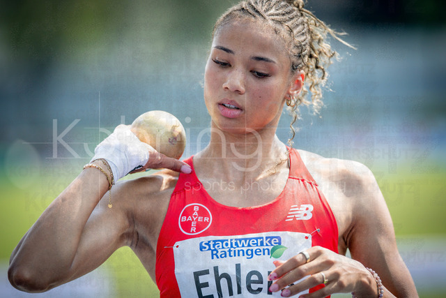 Multisport Event; Ratingen, 27.06.2026 | RATINGEN, GERMANY - JUNE 27, 2026 : Anna-Elisabeth Ehlers (GER / Germany) competing in the heptathlon’s shot put during the Multisport Event at Stadion Ratingen on June 27, 2026 in Ratingen, Germany.