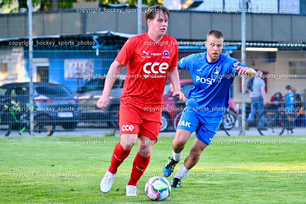 SAK vs. SC ST. Veit | #20 Fabian Christian Gangl SC St.Veit, #13 Fabian Griesebner SAK, SAK vs. SC ST. Veit, SAK vs. SC ST. Veit am 30.04.2025 in Klagenfurt (Sportpark Welzenegg), Austria, (Photo by Bernd Stefan)