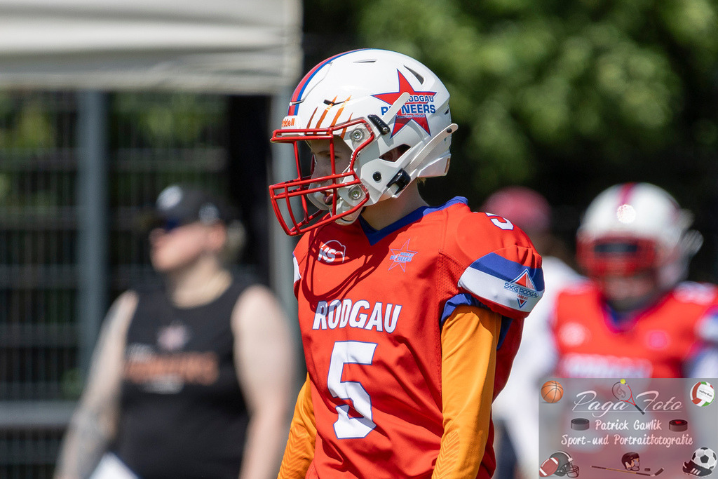 GFLW 1: German Football League Women 1: Rodgau Pioneers Ladies - Stuttgart Scorpions Sisters, 07.06.2026 | Paulina Duzak (Rodgau Pioneers Ladies #5), Freisteller, Portrait / Porträt, Rodgau Pioneers Ladies - Stuttgart Scorpions Sisters, Rodgau, Maingau-Energie-Stadion "Am Weichsee", 7.6.2026 - Realisiert mit Pictrs.com