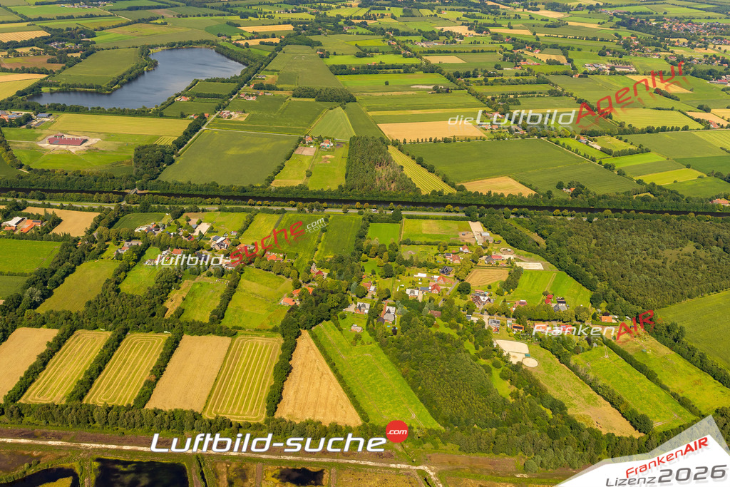 Schöne Luftaufnahme als Geschenk in Börgermoor Surwold - Die Luftbildaufnahme wurde 2025 vom UL-Flugzeug heraus erstellt ( keine Drohne ) - Hochauflösende Luftaufnahme -Nicht vergleichbar mit Google Maps oder Satelittenbilder- Die Geschenkidee !Mit Lizenz und Bildrechte bestellbar