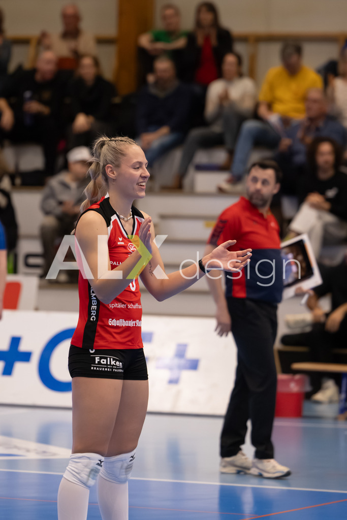 Volleyball I Frauen I Saison 2025-2026 I Volleyball NLA | Women I Round 16 I VC Kanti Schaffhausen - Viteos NUC I 31.01.2026 | 8 Lina-Marie Lieb (DE) (VC Kanti Schaffhausen) – Aussen - Realisiert mit Pictrs.com