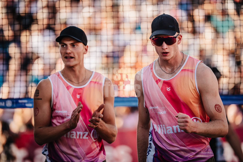 Beachvolleyball | Männer | Deutsche Meisterschaften 2025 Timmendorfer Strand | 06.09.2025 | v.l. Max Just und Philipp Huster